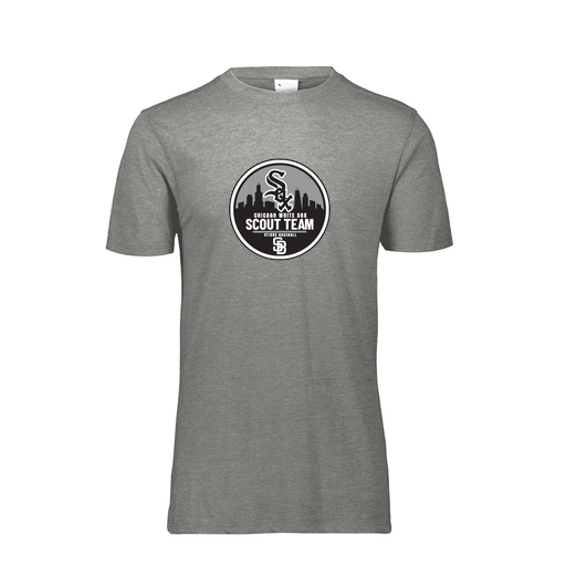[FTSCUBGY-AS-LOGO3] Decker Men's Tri-Blend T-Shirt - Short Sleeve (Adult S, Gray, Logo 3)