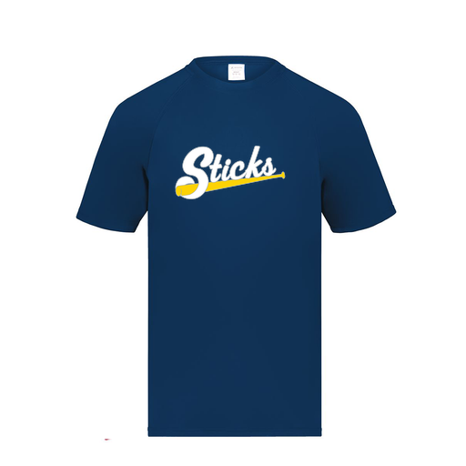 [2791.065.S-LOGO1] Youth Smooth Sport T-Shirt (Youth S, Navy, Logo 1)