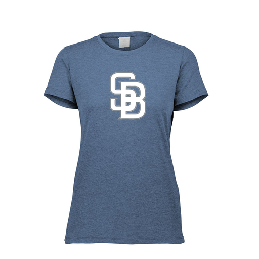[FTSCUBNV-FAXS-LOGO2] Decker Women's Tri-Blend T-Shirt - Short Sleeve (Female Adult XS, Navy, Logo 2)