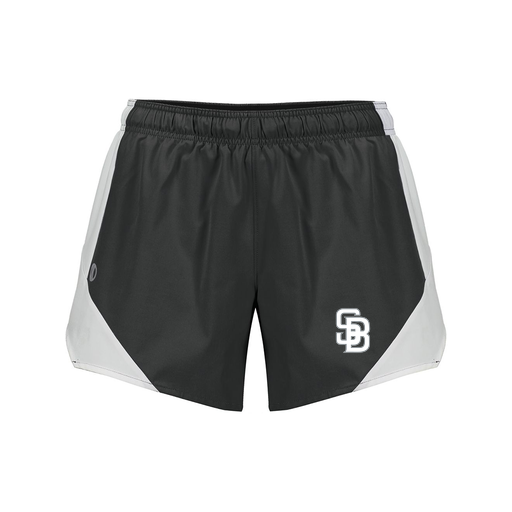 [229489.420.S-LOGO2] Girls Olympus Shorts (Female Youth S, Black, Logo 2)