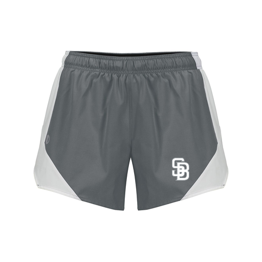 [229489.R04.S-LOGO2] Girls Olympus Shorts (Female Youth S, Gray, Logo 2)