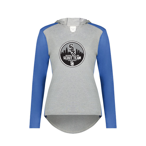 [6902.28V.XS-LOGO3] Ladies Vintage Hoodie (Female Adult XS, Royal, Logo 3)