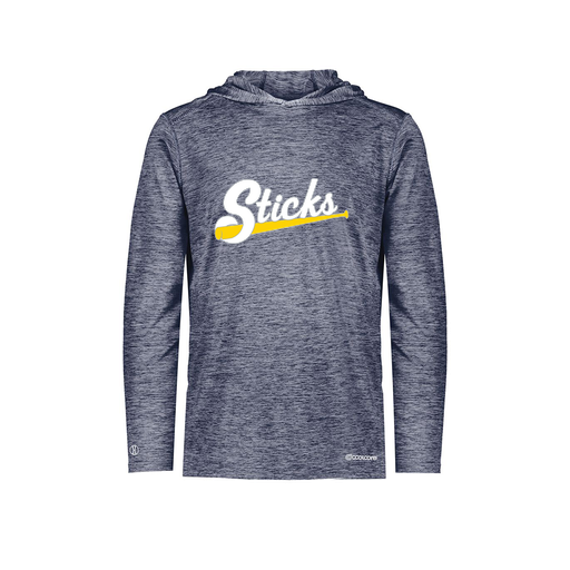 [CUS-DFW-CHGHOOD-PER-LSL-NVY-AS-LOGO1] Men's Charge Hoodie (Adult S, Navy, Logo 1)