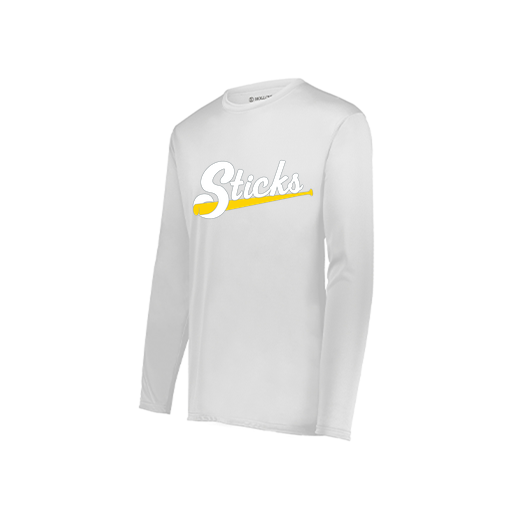 [222822.005.XS-LOGO1] Men's LS Smooth Sport Shirt (Adult XS, White, Logo 1)