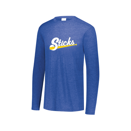 [3075.U55.XS-LOGO1] Men's LS Ultra-blend T-Shirt (Adult XS, Royal, Logo 1)