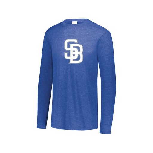 [3075.U55.XS-LOGO2] Men's LS Ultra-blend T-Shirt (Adult XS, Royal, Logo 2)