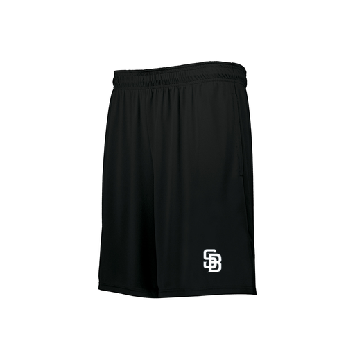 [229511.080.XS-LOGO2] Men's Swift Short (Adult XS, Black, Logo 2)