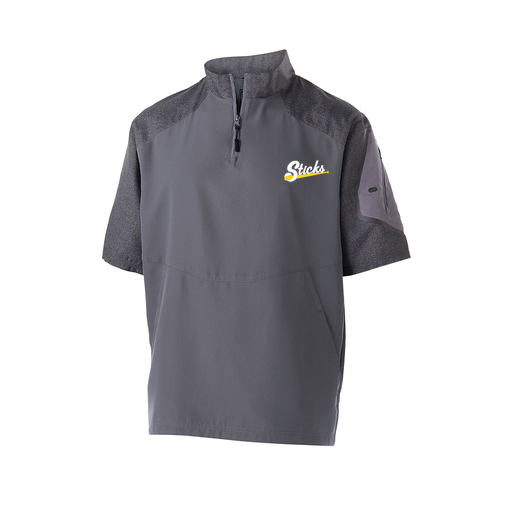 [229545.H60.XS-LOGO1] Men's Raider SS Pullover (Adult XS, Gray, Logo 1)