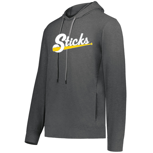 [222598.013.S-LOGO1] Men's Ventura Thin Knit Hoodie (Adult S, Gray, Logo 1)