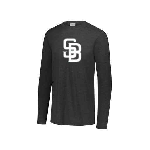 [3076.K94.S-LOGO2] Youth LS Ultra-blend T-Shirt (Youth S, Black, Logo 2)