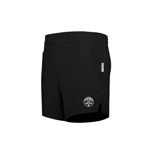[223704.080.XS-LOGO3] LADIES VENTURA SOFT KNIT SHORTS (Female Adult XS, Black, Logo 3)