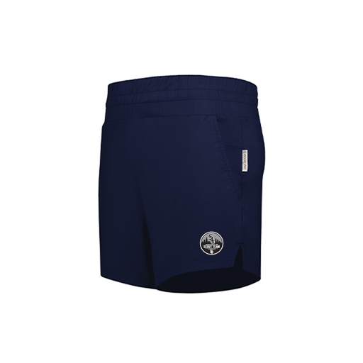 [223704.065.XS-LOGO3] LADIES VENTURA SOFT KNIT SHORTS (Female Adult XS, Navy, Logo 3)