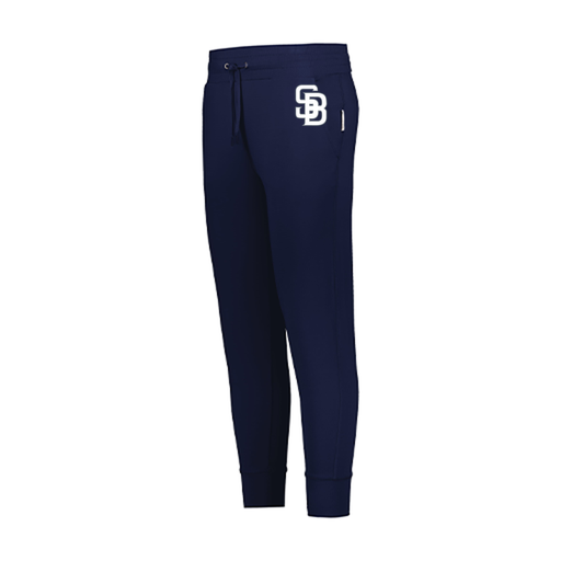 [222799.065.XS-LOGO2] LADIES VENTURA SOFT KNIT JOGGER (Female Adult XS, Navy, Logo 2)